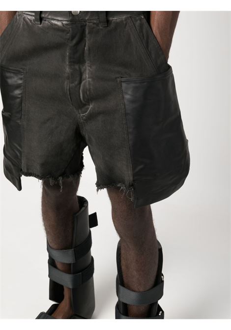 Black Stefan panelled cargo shorts - men RICK OWENS | RR01D3322DKBWLY789909